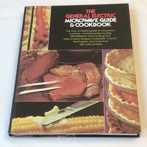 ⭐️2/5.00⭐️ The General Electric Microwave Guide & Cookbook, hardcover excellent